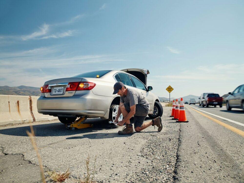 bezpieczny pas awaryjny autostrady